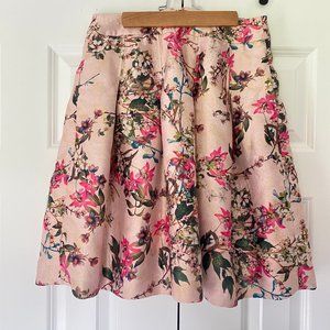 Pink and gold floral Ted Baker skirt - NwoT